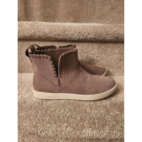 Koolaburra by UGG "Rylee" Tan Suede & Leather Moccasin-Style Boots Size 6 - Picture 1 of 9